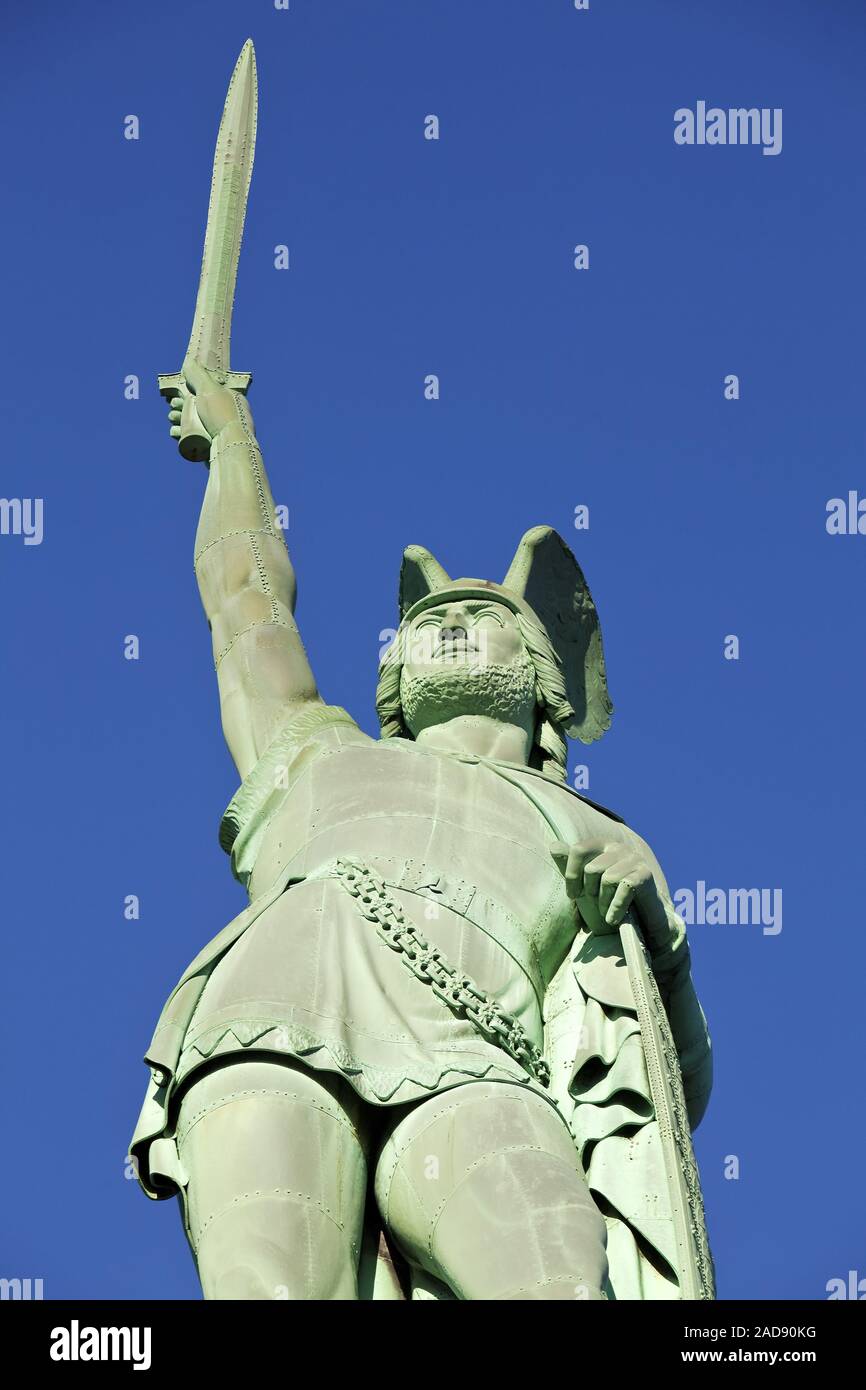 Hermann Monument, Detmold, East Westphalia-Lippe, North Rhine-Westphalia, Germany, Europe Stock Photo
