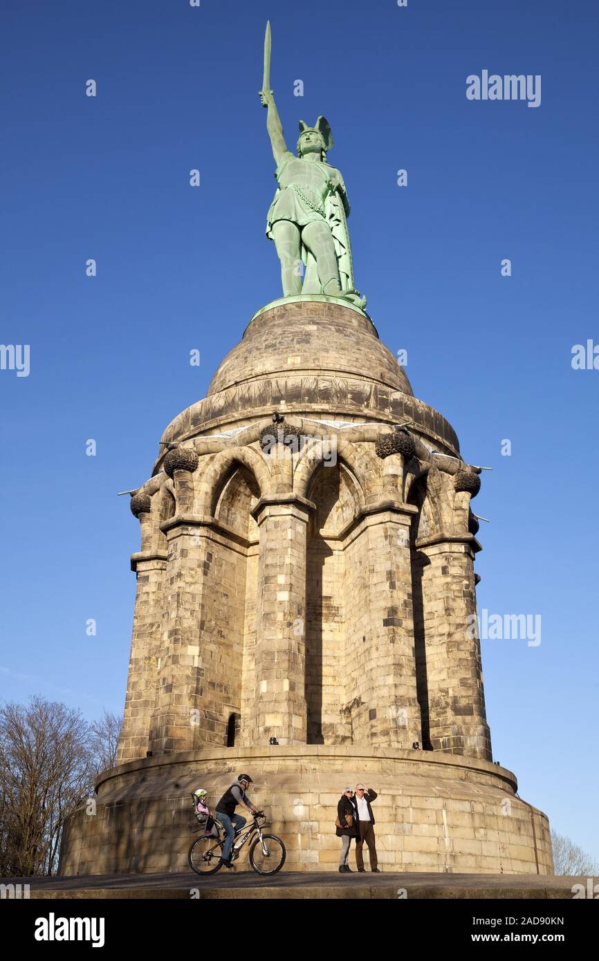 Hermann Monument, Detmold, East Westphalia-Lippe, North Rhine-Westphalia, Germany, Europe Stock Photo