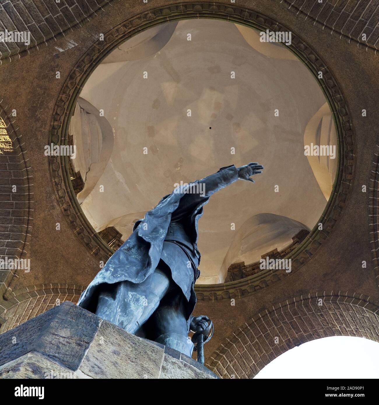 Kaiser Wilhelm Monument, Porta Westfalica, North Rhine-Westphalia 