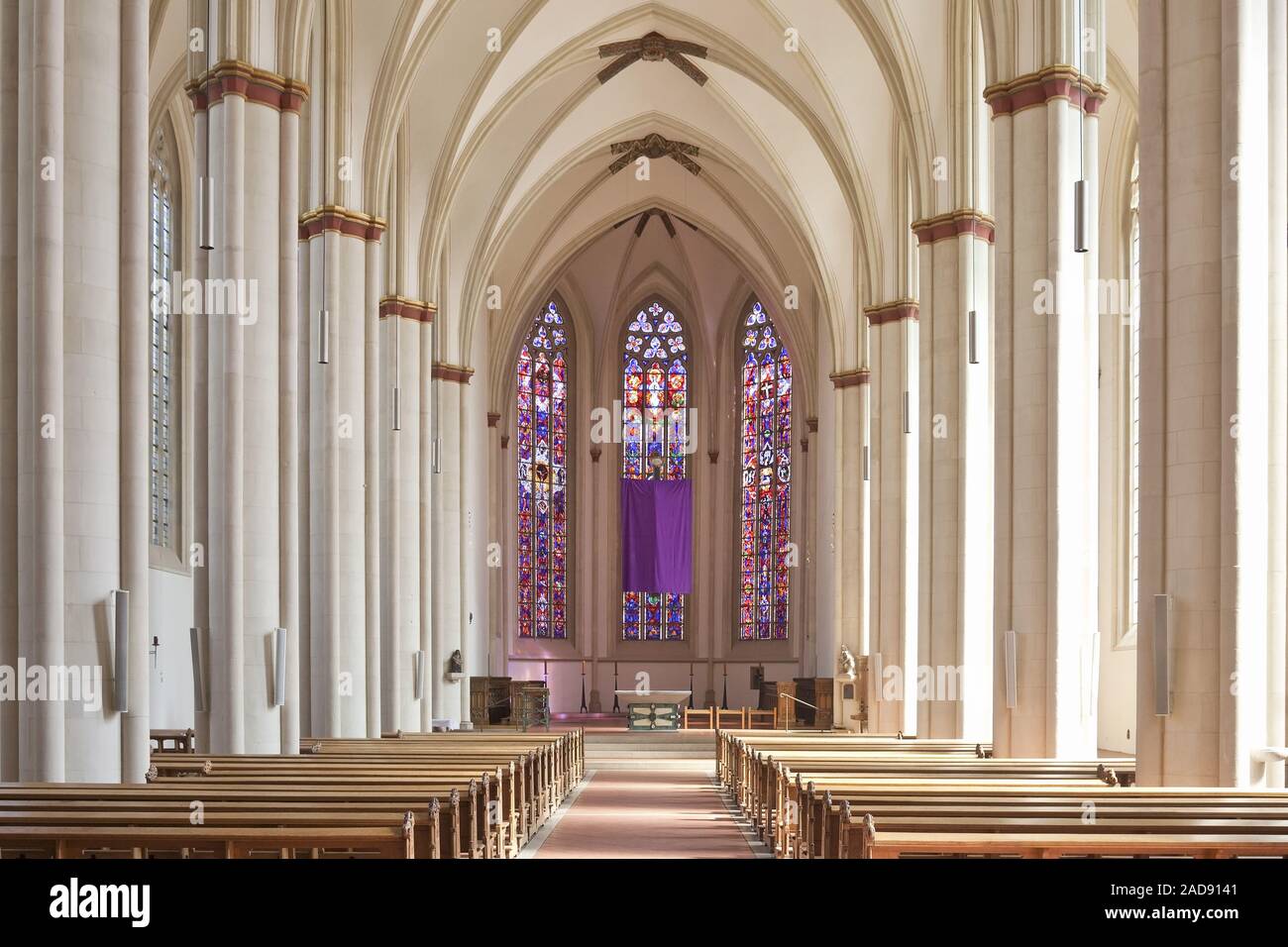 Ueberwasserkirche, inside view, Muenster, North Rhine-Westphalia, Germany, Europe Stock Photo