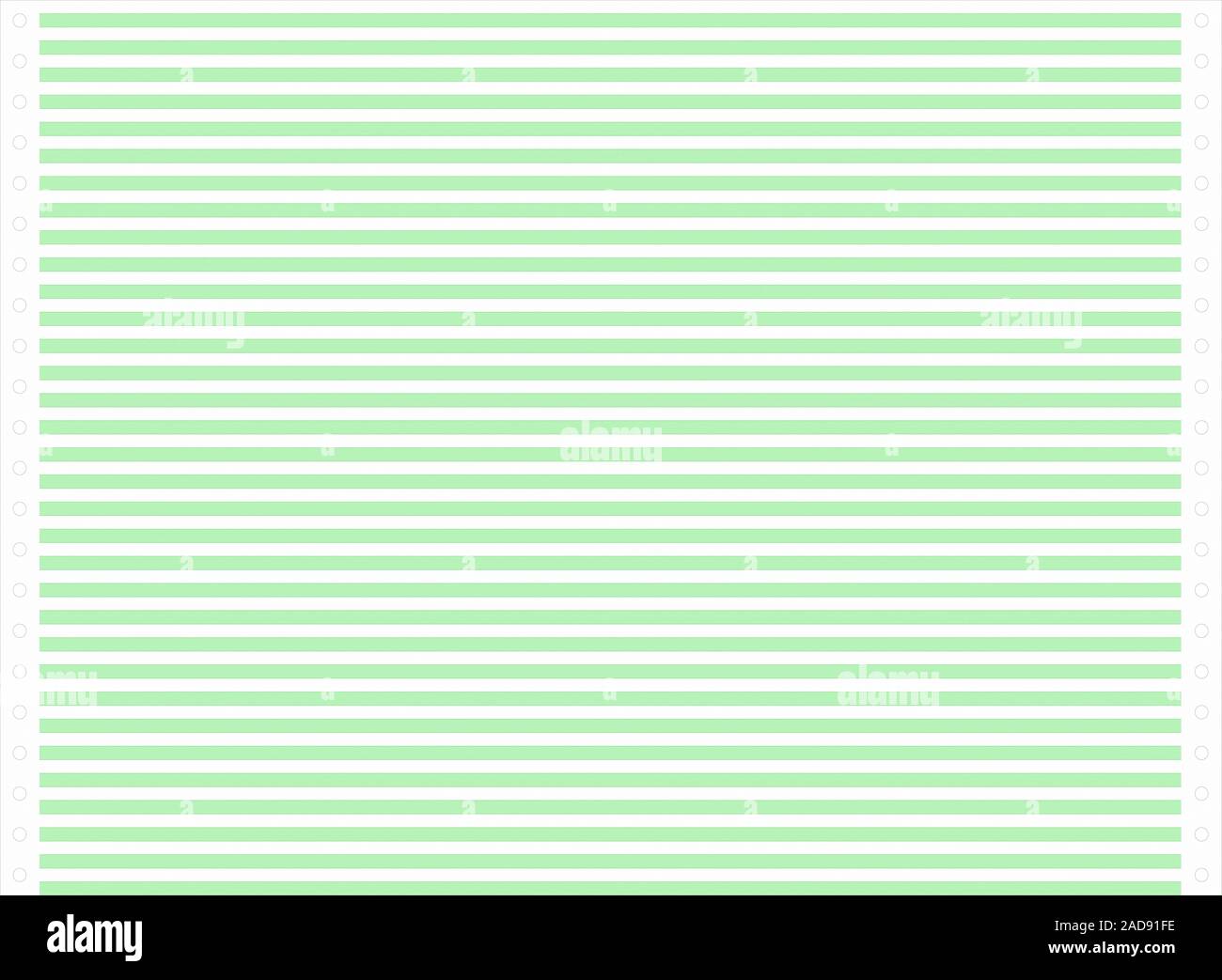 Green continuous stationery paper Stock Photo Alamy