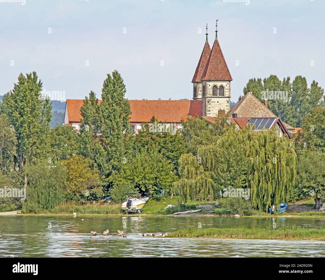 St. Peter and Paul,  Niederzell, Reichenau island at Lake Constance Stock Photo