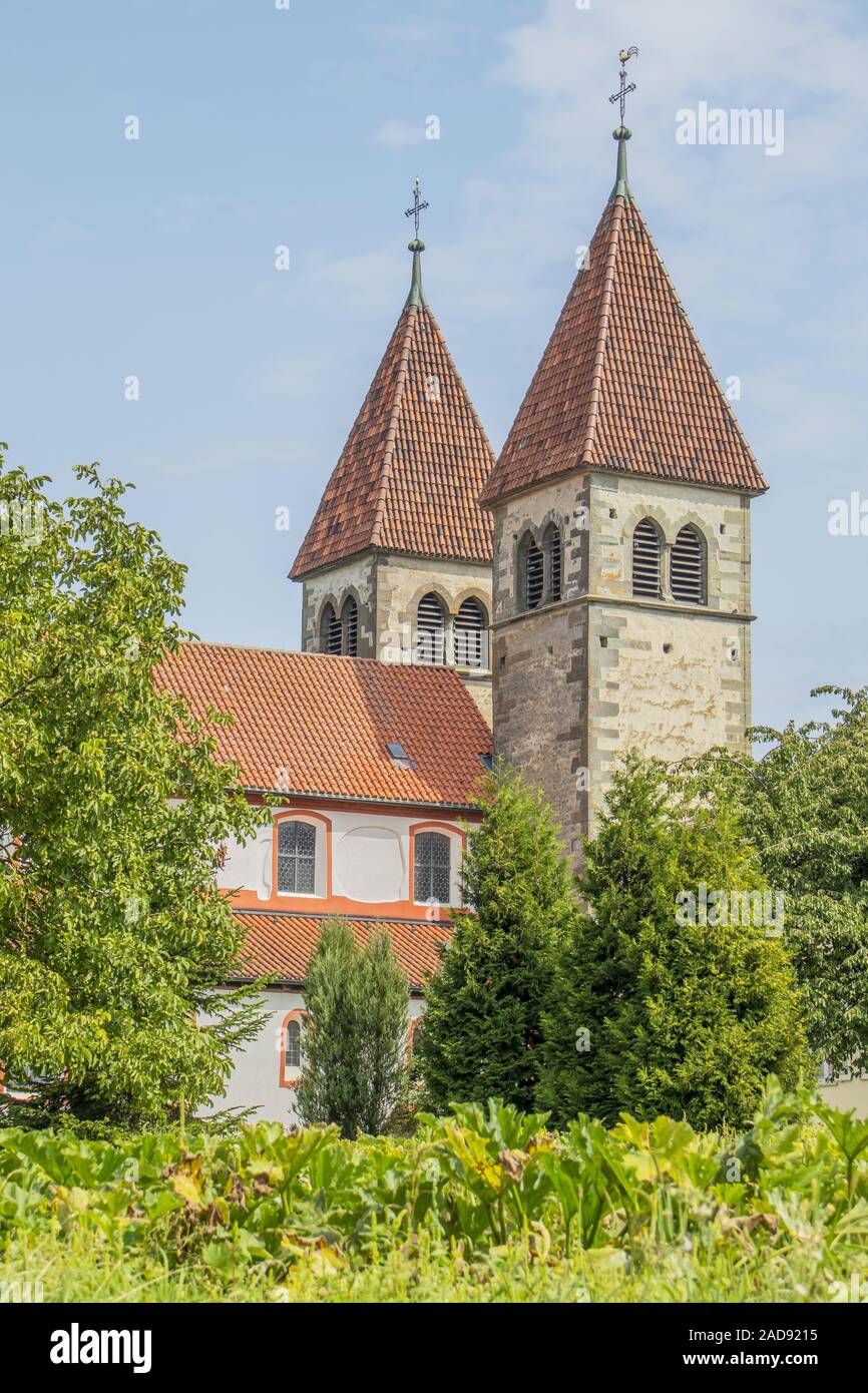 St. Peter and Paul,  Niederzell, Reichenau island at Lake Constance Stock Photo