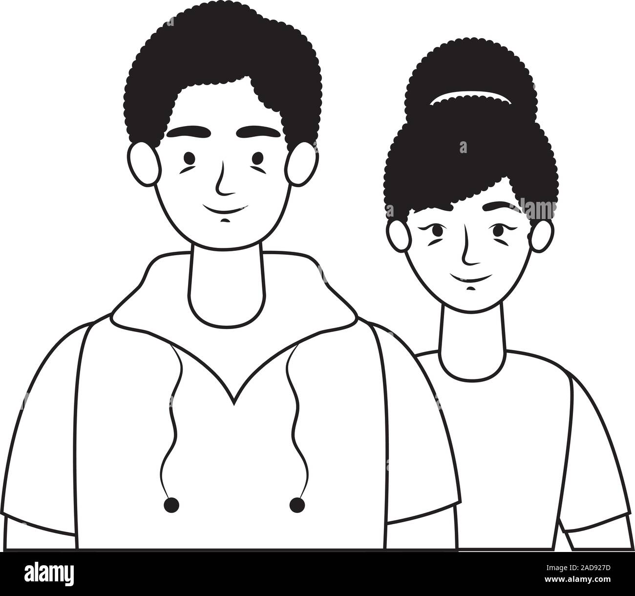 young lovers couple avatars characters Stock Vector Image & Art - Alamy