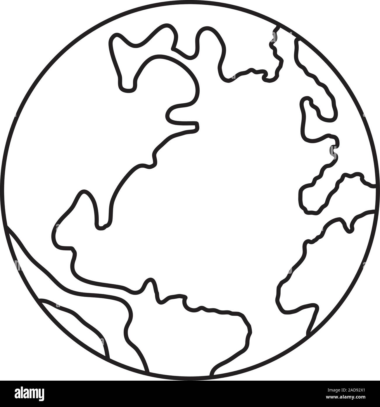 world planet earth isolated icon Stock Vector Image & Art - Alamy