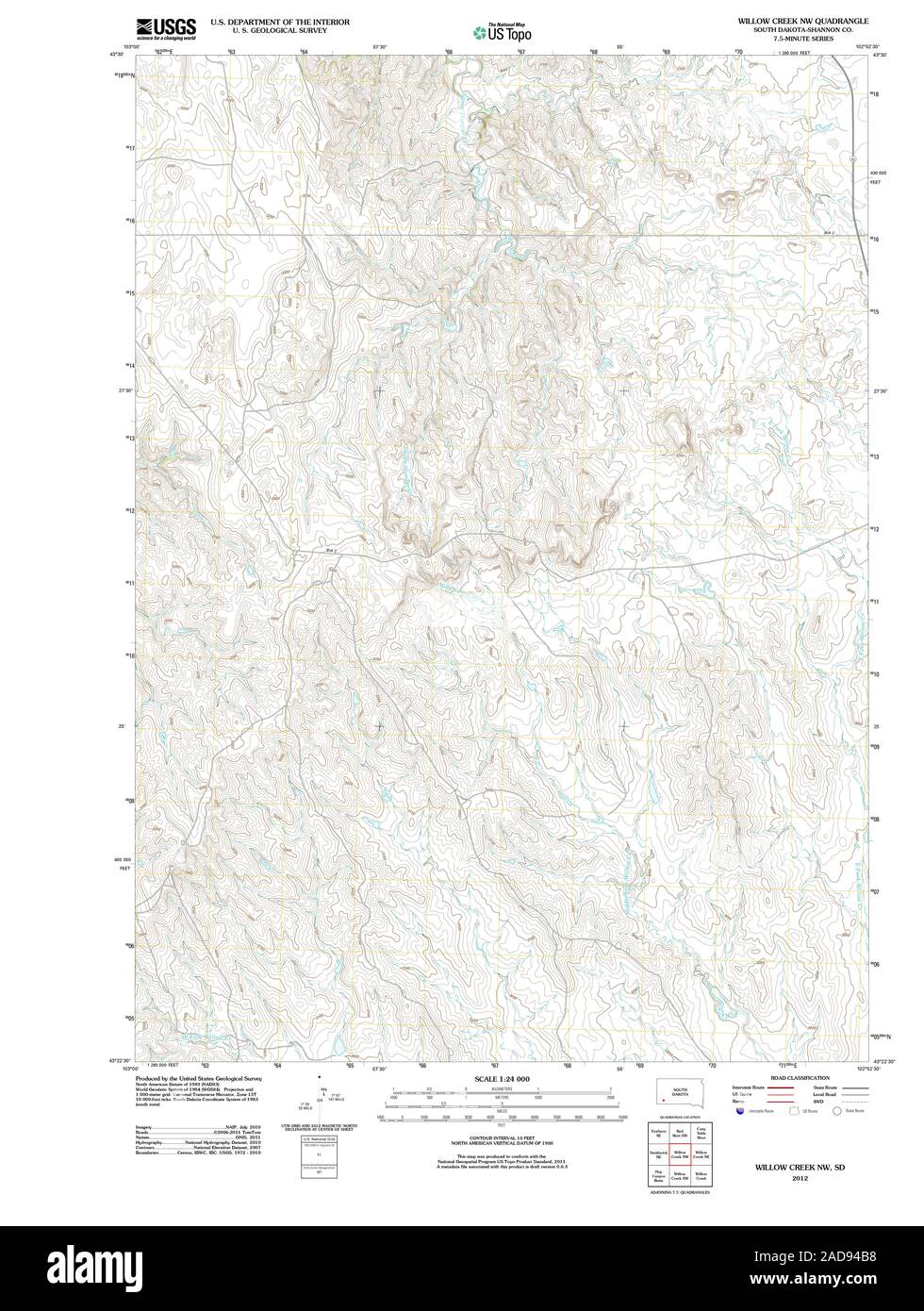 Map of willow creek hires stock photography and images Alamy