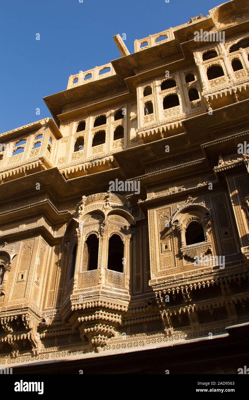 Jaisalmer. Fortress and residence of Maharajah of 12th century Stock Photo