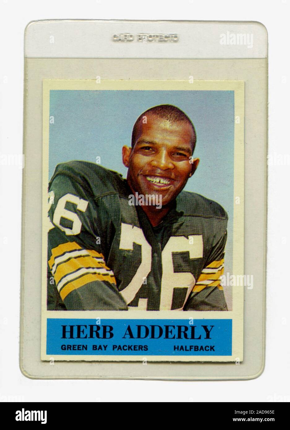 Vintage football trading card of Herb Adderly, a halfback with the Green  Bay Packers of the NFL, issued by Philadelphia Gum in 1964 Stock Photo -  Alamy