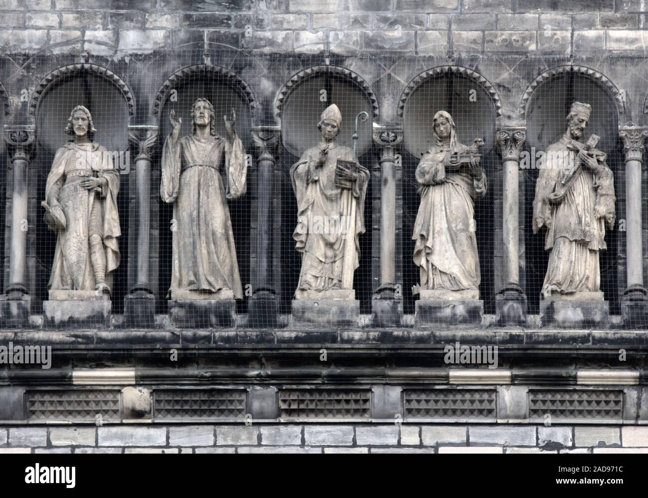 Gallery of saints, Prague Stock Photo Alamy