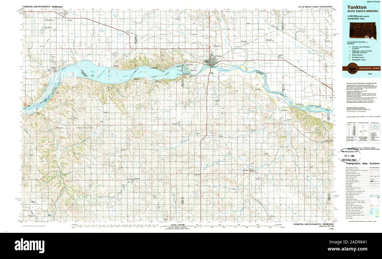 Map of yankton hires stock photography and images Alamy