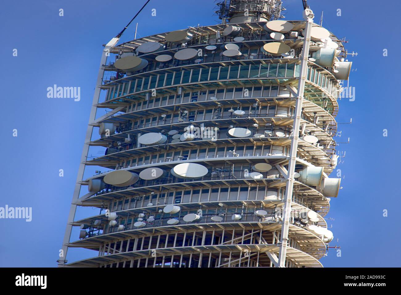 Telecommunication tower in European Union Stock Photo