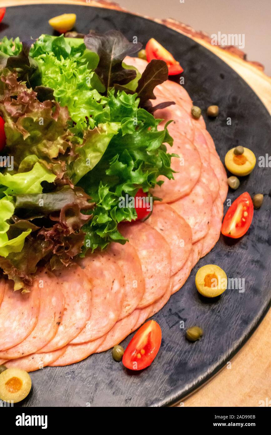 Cold cut meat Stock Photo