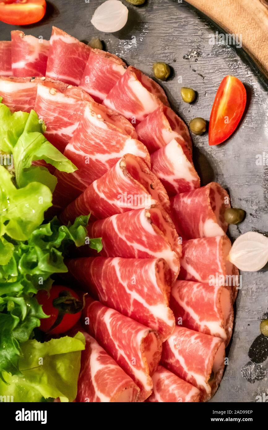 Cold cut meat Stock Photo