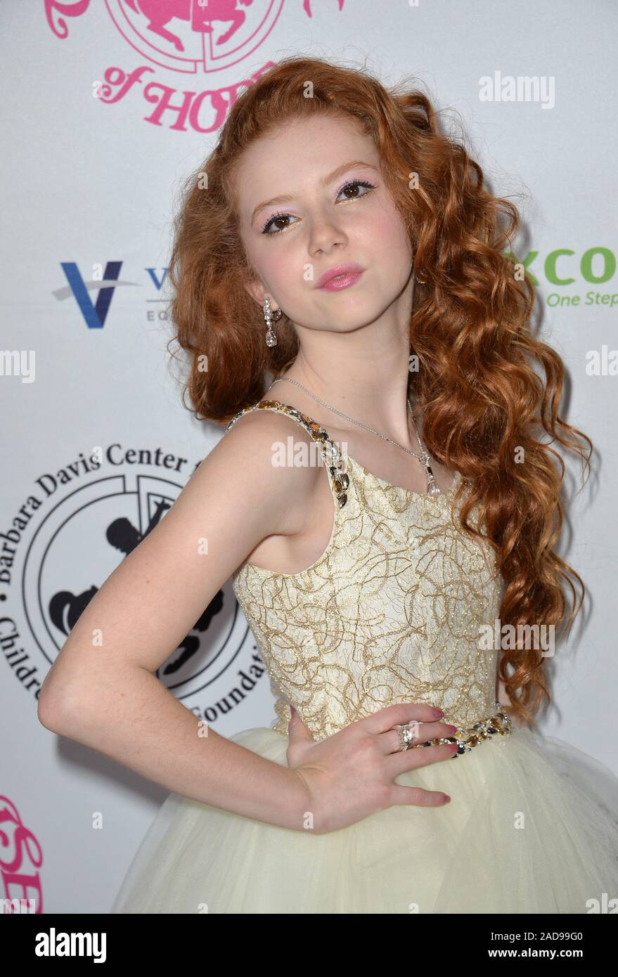 BEVERLY HILLS, CA. October 8, 2016: Francesca Capaldi at the 2016 Carousel of Hope Ball at the Beverly Hilton Hotel. © 2016 Paul Smith / Featureflash Stock Photo