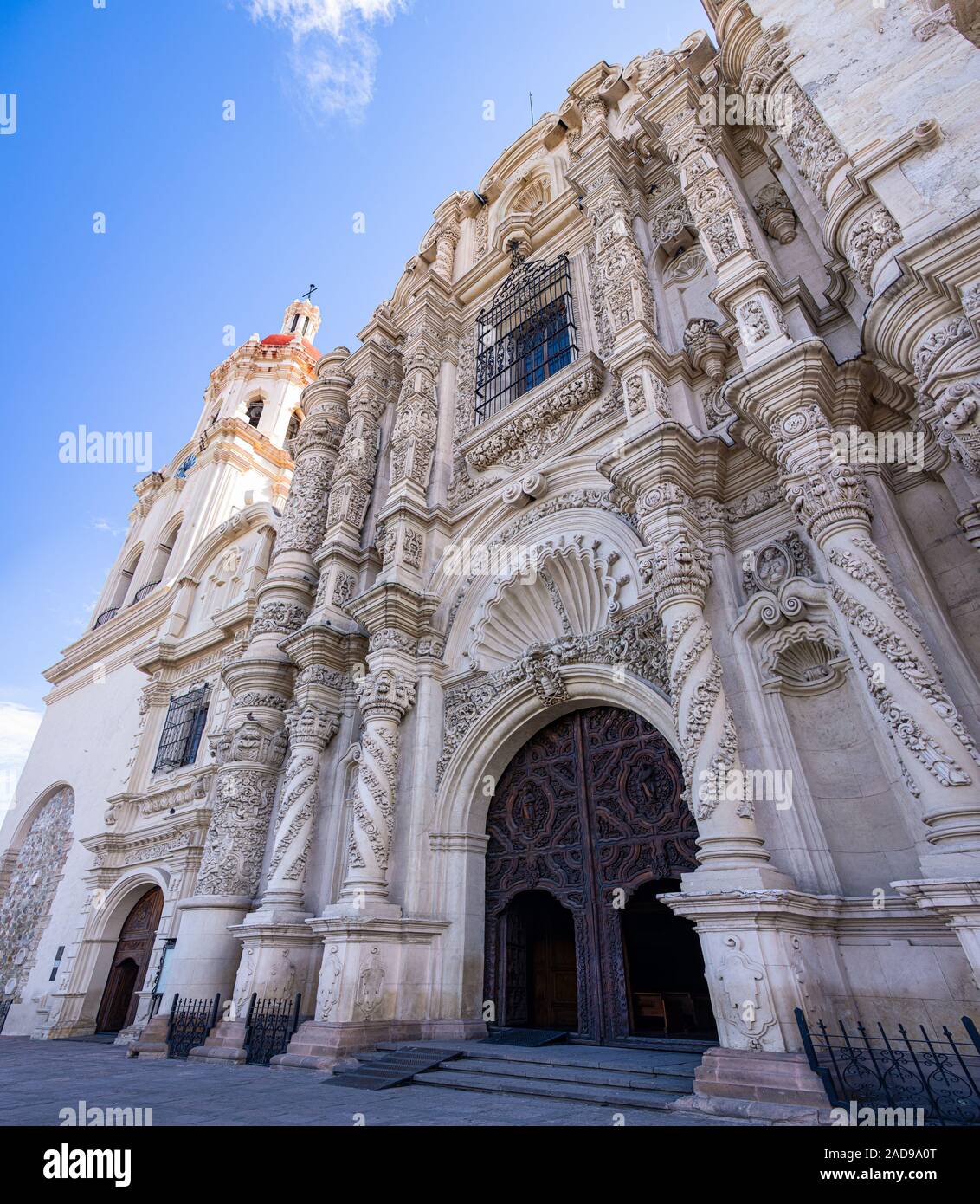 Catedral de Santiago Apóstol, in Saltillo, Coahuila, Mexico. Raised in 1745  by the priest Felipe Suárez de Estrada, project by Nicolás Hernández Stock  Photo - Alamy