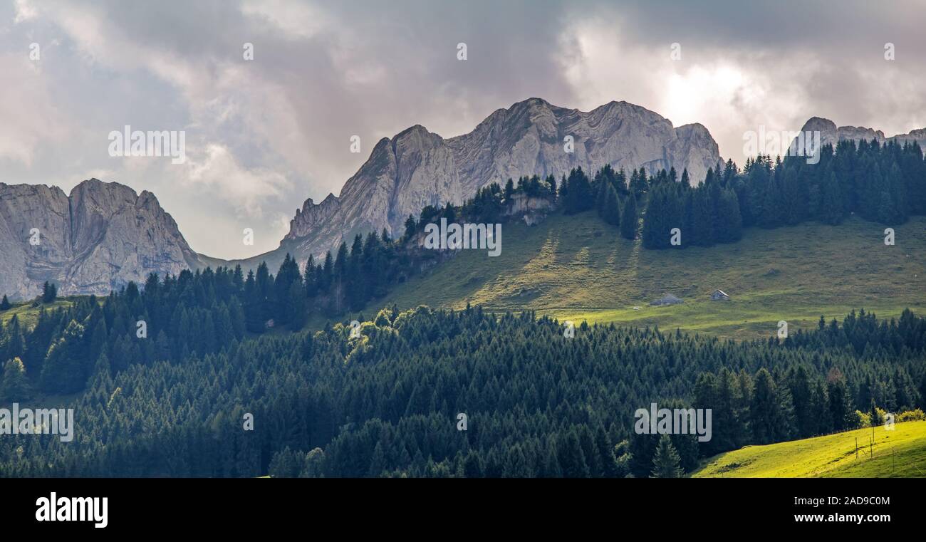 Appenzell alps landscape, Switzerland Stock Photo