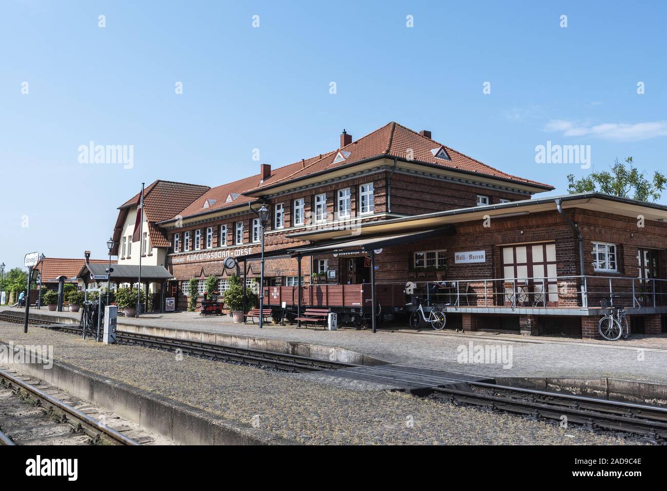 train station, Kuehlungsborn West, Mecklenburg-Western Pomerania, Germany, Europe Stock Photo