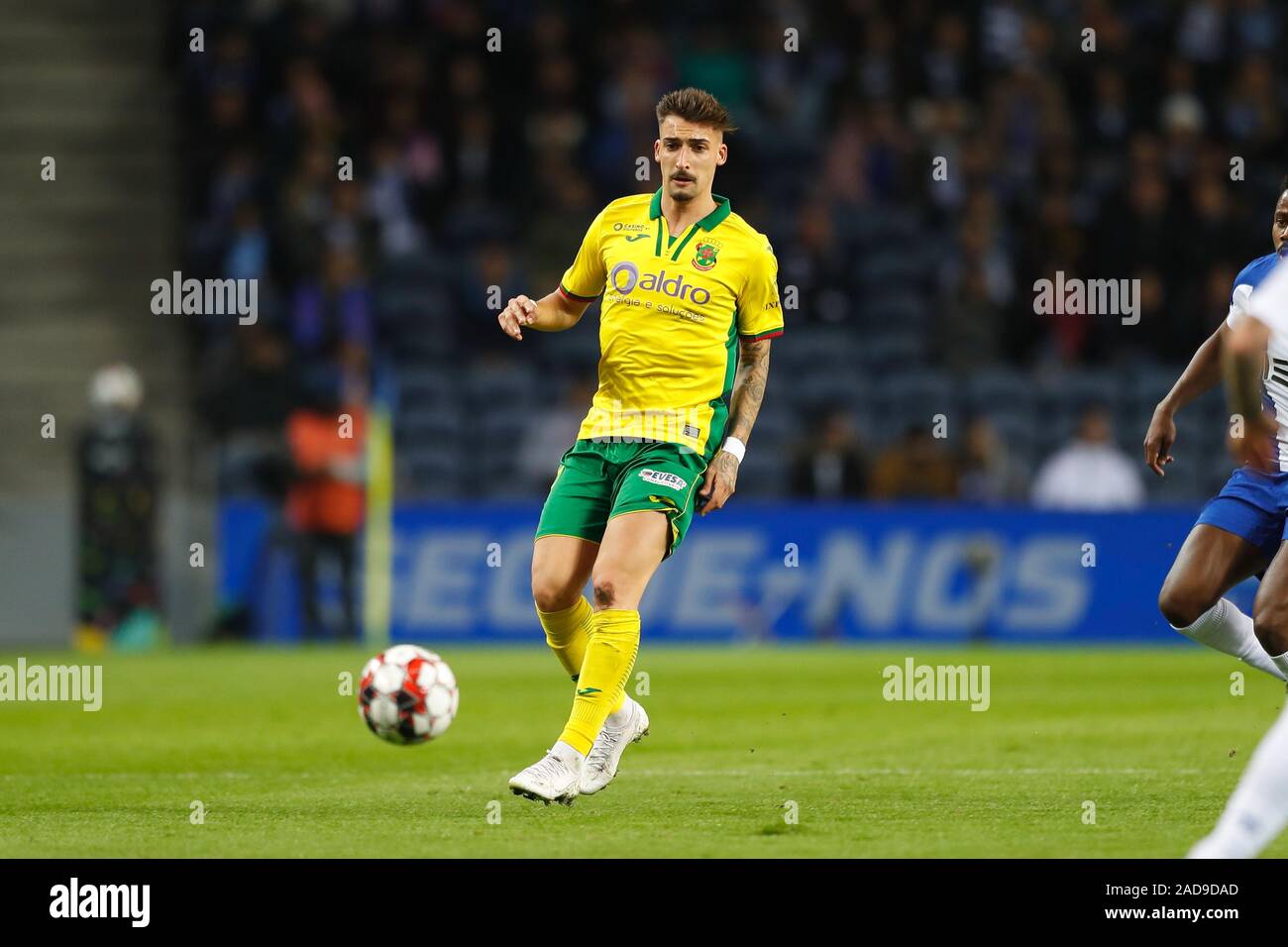 Porto, Portugal. 2nd Dec, 2019. Helder Ferreira (Pacos de Ferreira) Football/Soccer : Portugal 'Liga NOS' match between FC Porto 2-0 FC Pacos de Ferreira at the Estadio do Dragao in Porto, Portugal . Credit: Mutsu Kawamori/AFLO/Alamy Live News Stock Photo