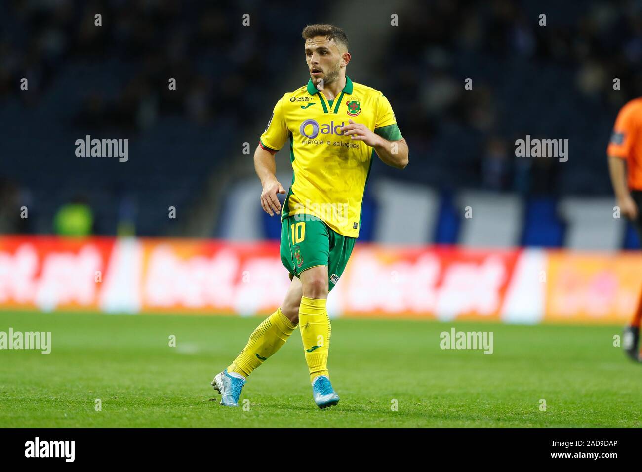 Porto, Portugal. 2nd Dec, 2019. Pedrinho (Pacos de Ferreira) Football/Soccer : Portugal 'Liga NOS' match between FC Porto 2-0 FC Pacos de Ferreira at the Estadio do Dragao in Porto, Portugal . Credit: Mutsu Kawamori/AFLO/Alamy Live News Stock Photo