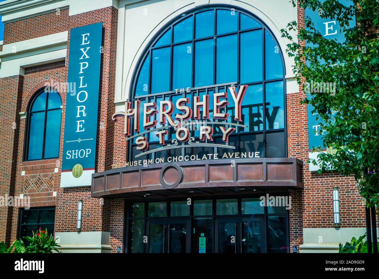 A candy store museum in Hershey, Pennsylvania Stock Photo Alamy