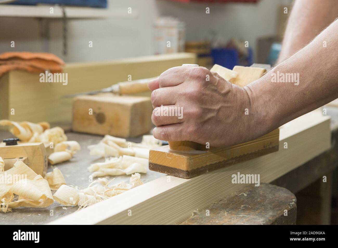 Occupation, joiner, carpenter Stock Photo Alamy