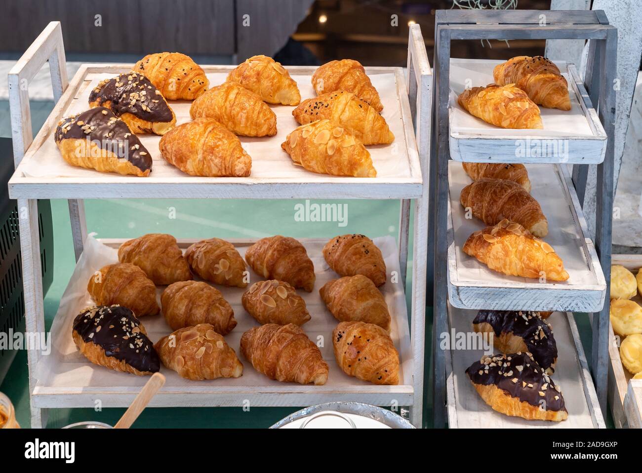 Bread Station Stock Photo Alamy