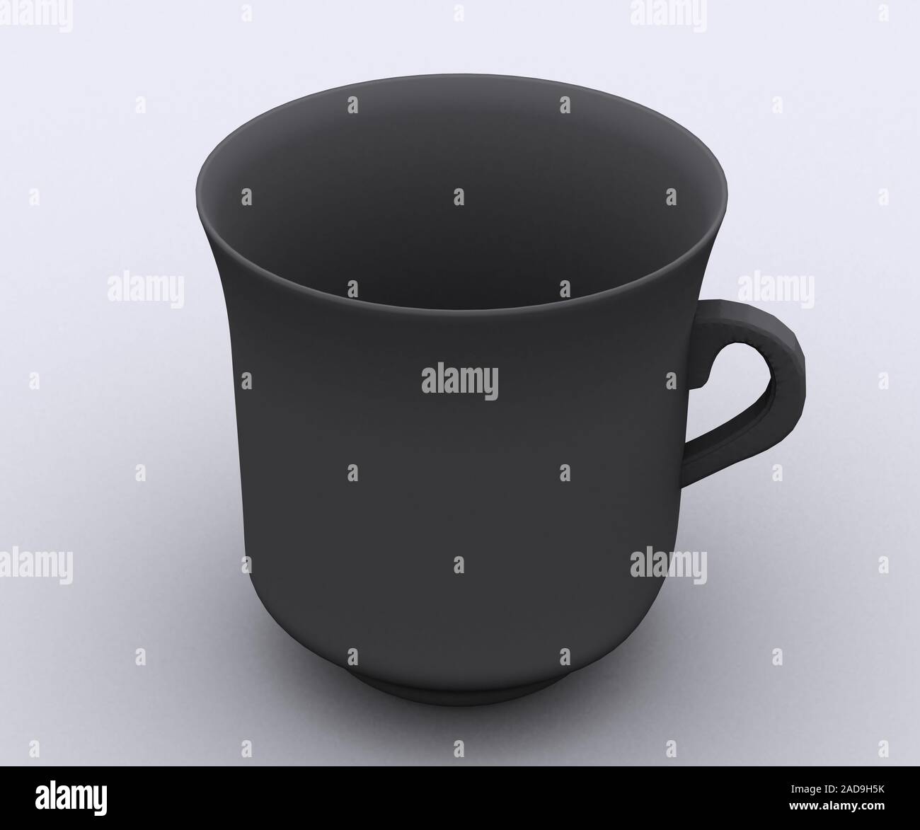 black ceramic cup Stock Photo