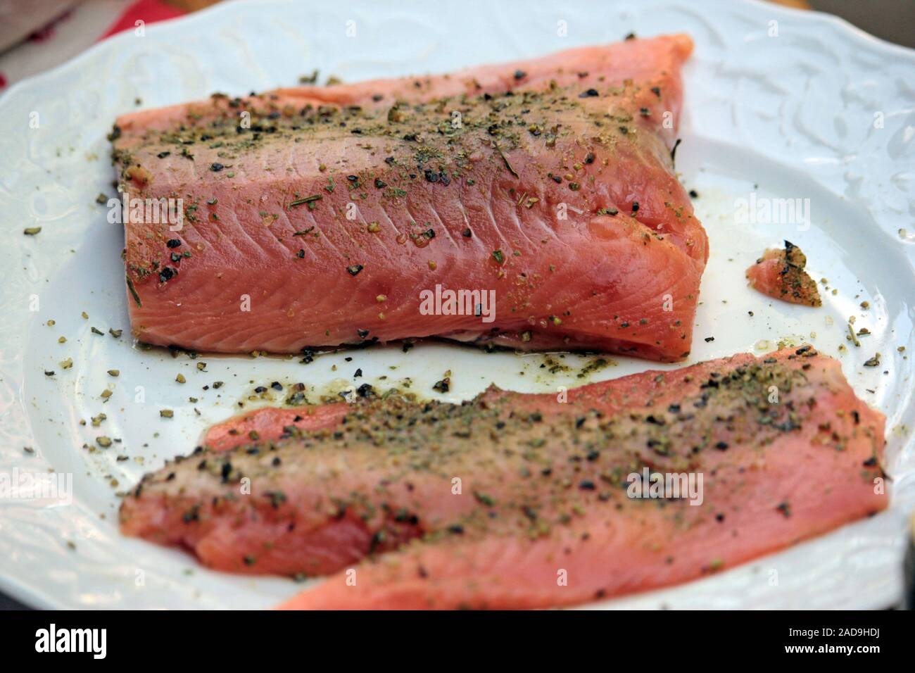 grill preparations Stock Photo