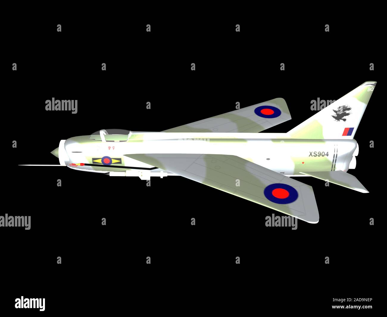 Fighter plane in the sky Stock Photo