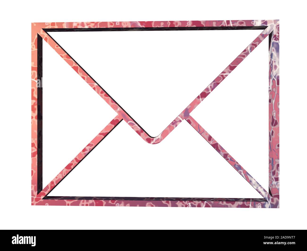 red symbol for correspondence Stock Photo Alamy