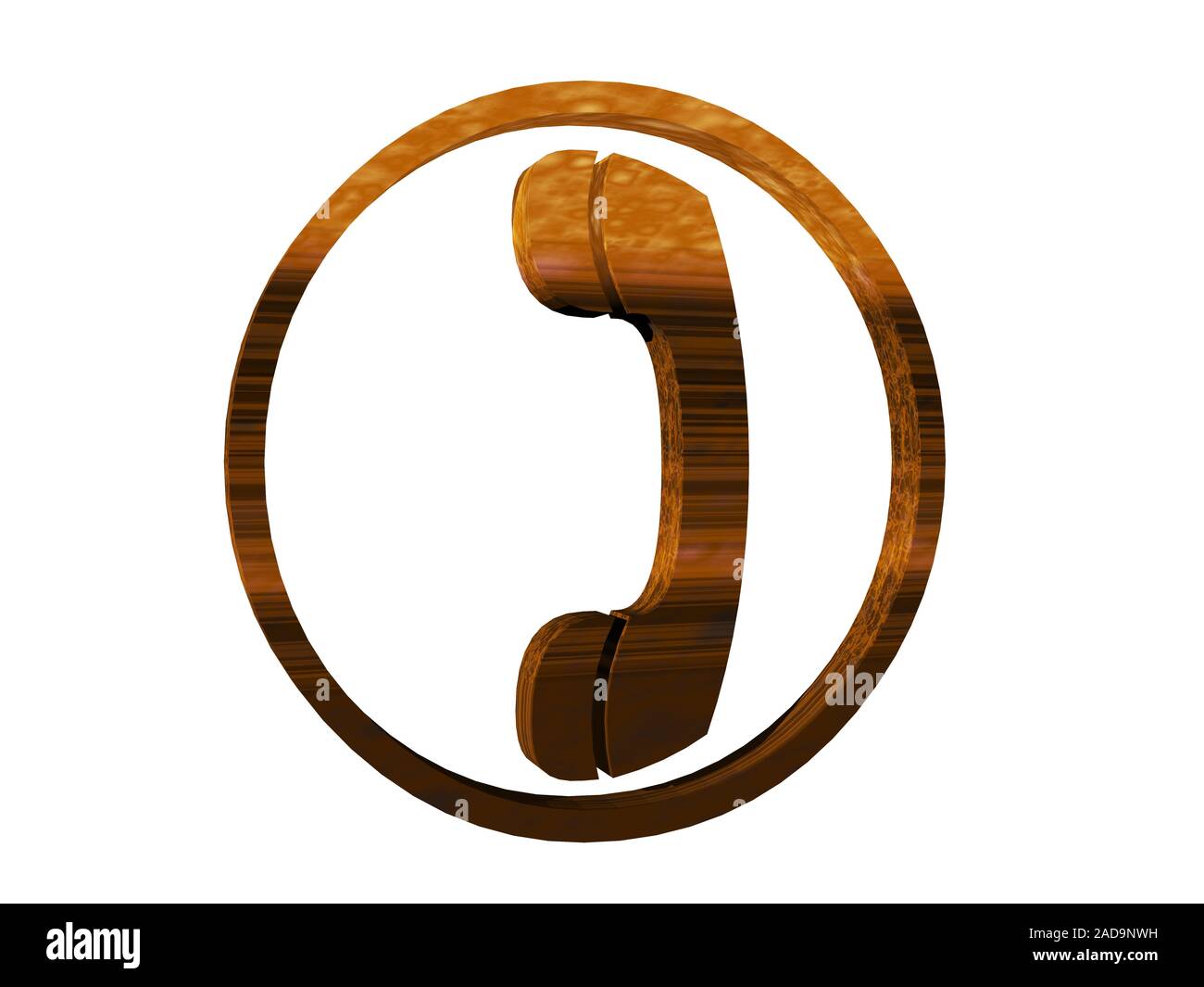 Pictogram for telephone Stock Photo