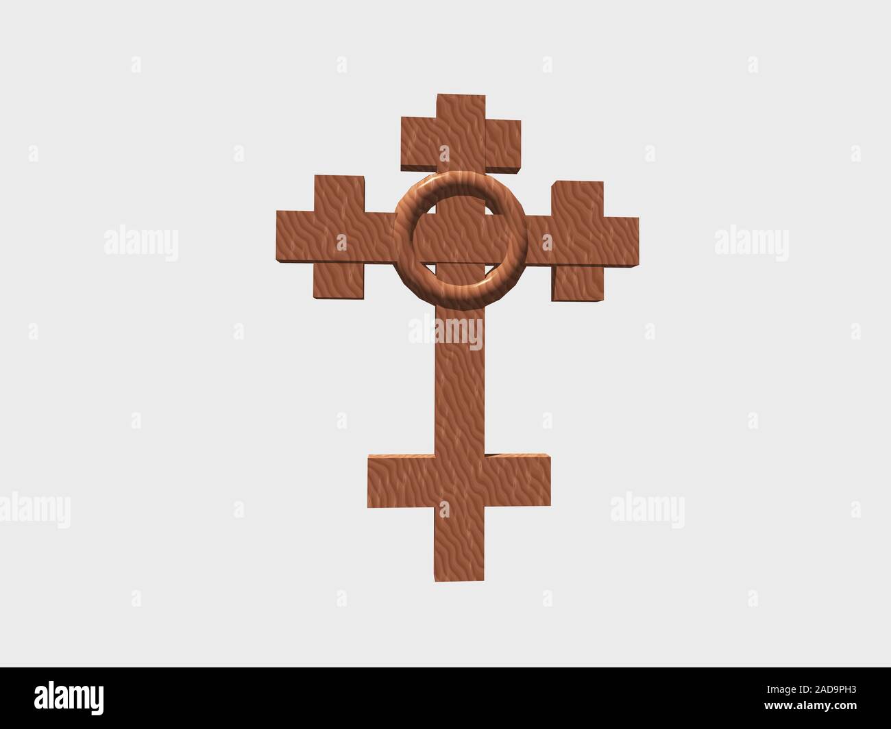 metallic cross Stock Photo