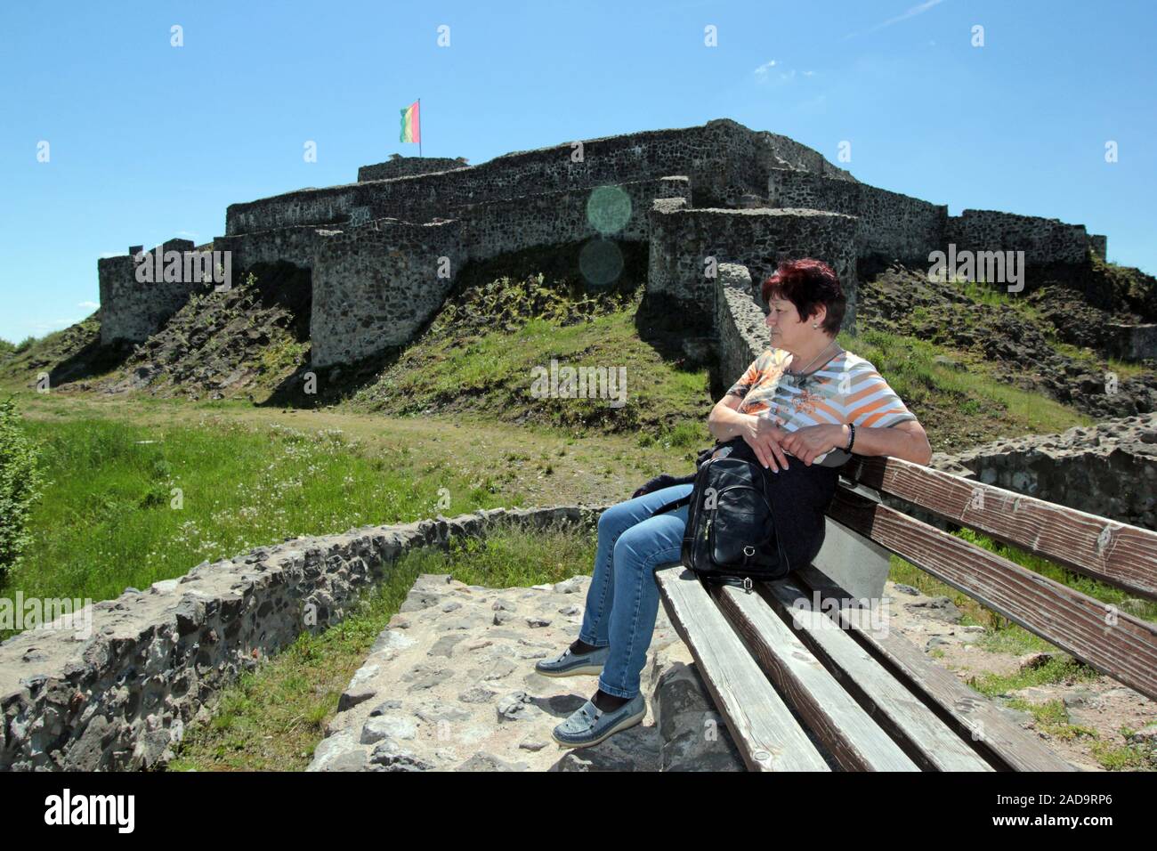 Castle ruin Waldeck Stock Photo Alamy