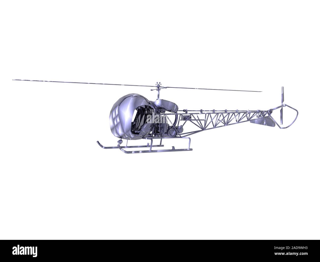 Helicopters with runners Stock Photo