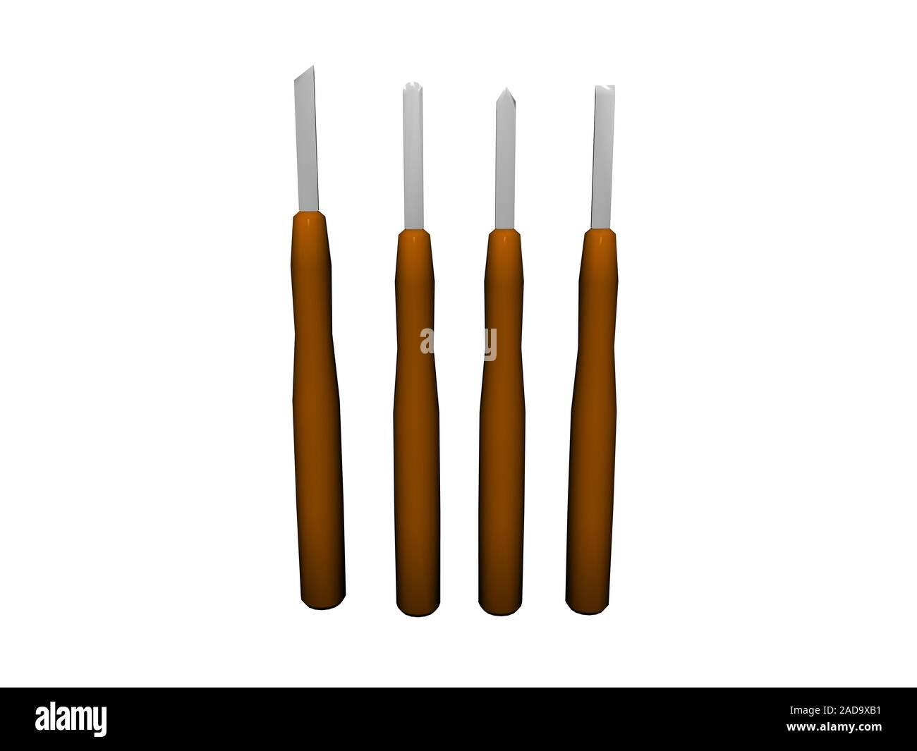 Graver with wooden handles Stock Photo - Alamy