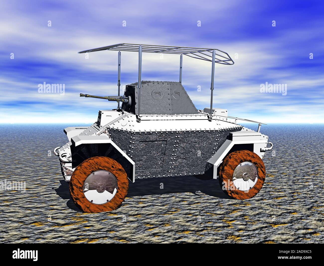 Gun carriage with turret Stock Photo Alamy