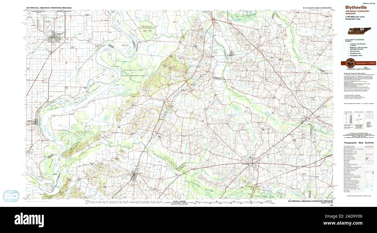 Map of blytheville hires stock photography and images Alamy