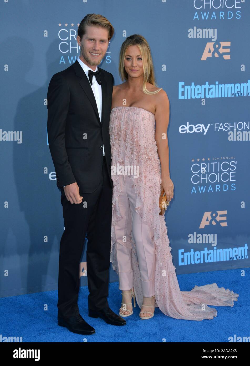 Kaley Cuoco & Ryan Sweeting at the 22nd Annual Critics' Choice Awards