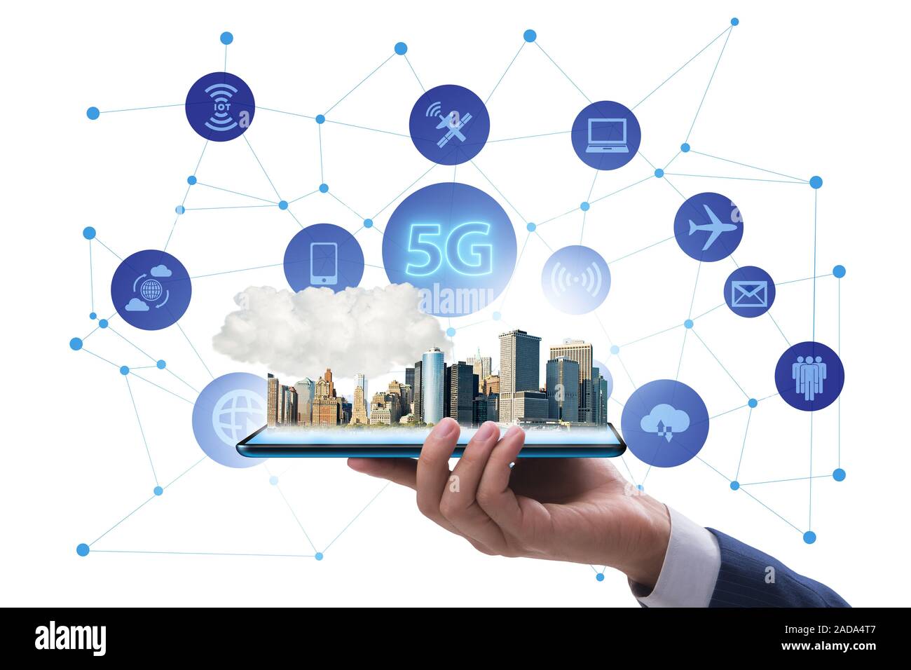 5G mobile technology concept - high internet speed Stock Photo - Alamy