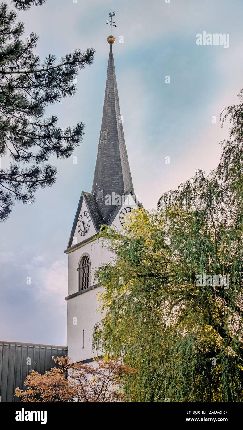 Parish church St. Nikolaus, Fußach, Voralberg, Austria Stock Photo