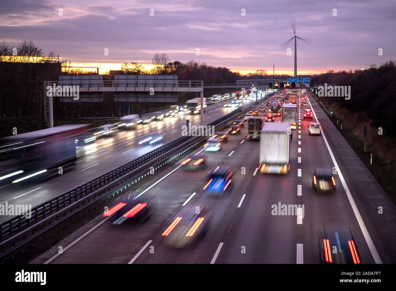 Traffic jam on a2 freeway hi-res stock photography and images - Alamy