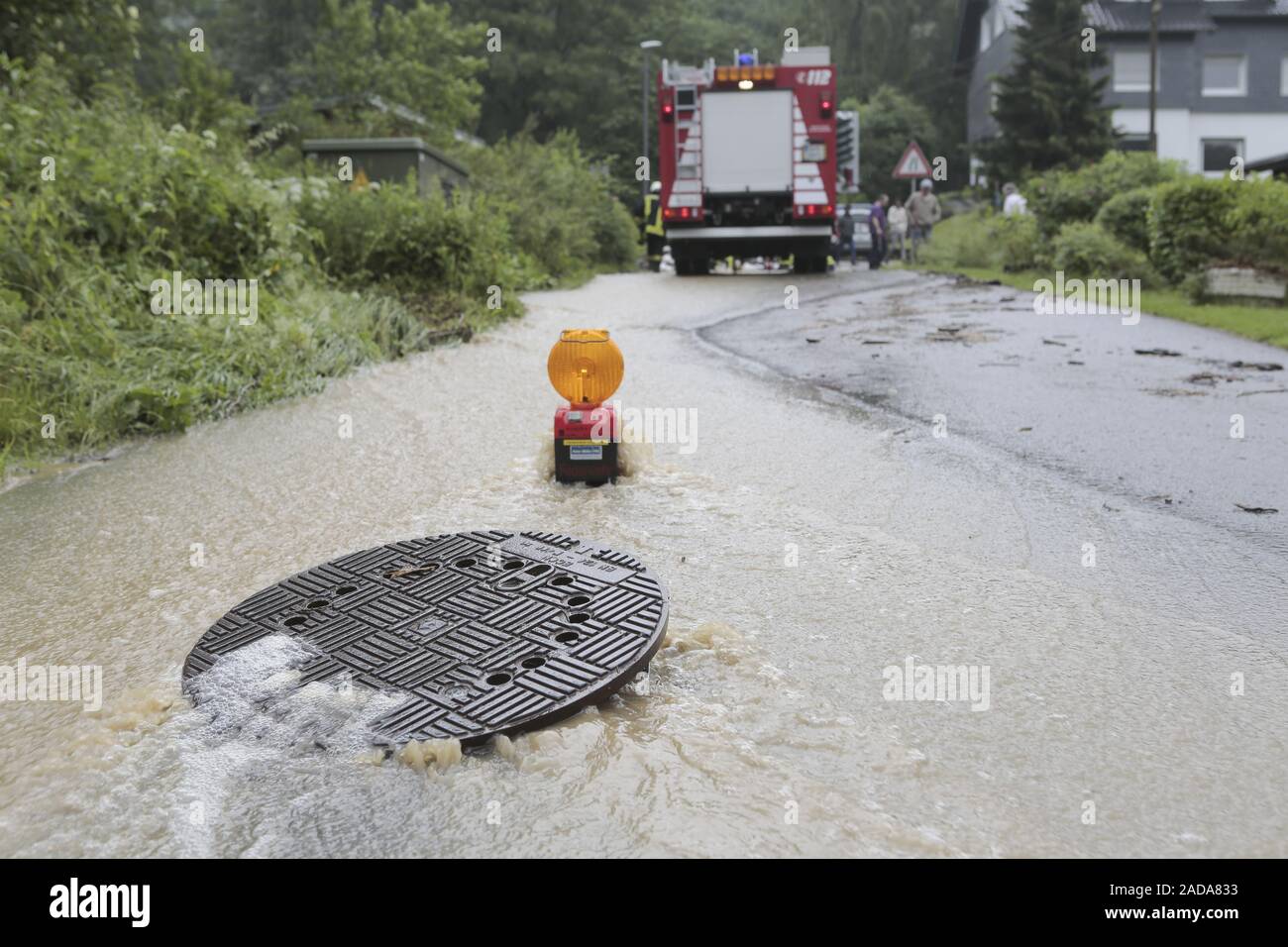 Thunderstorms, heavy rain, Stock Photo