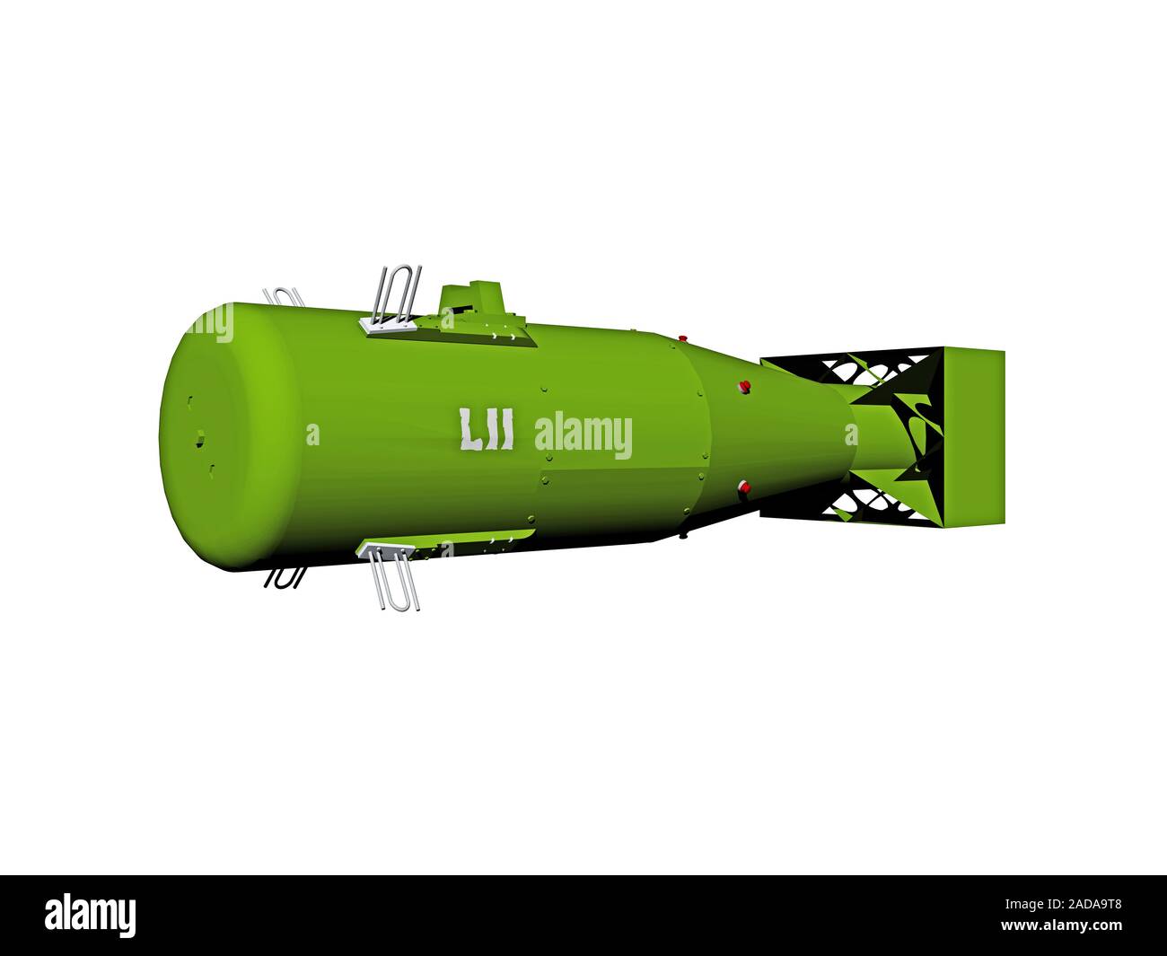 large atomic bomb with ejection device Stock Photo Alamy
