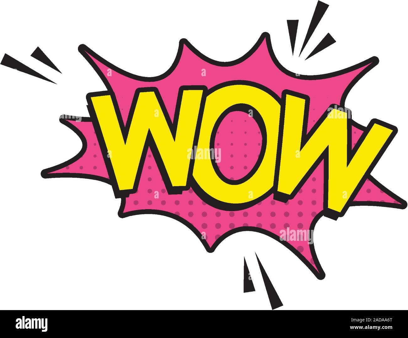 wow word pop art style Stock Vector Image & Art - Alamy