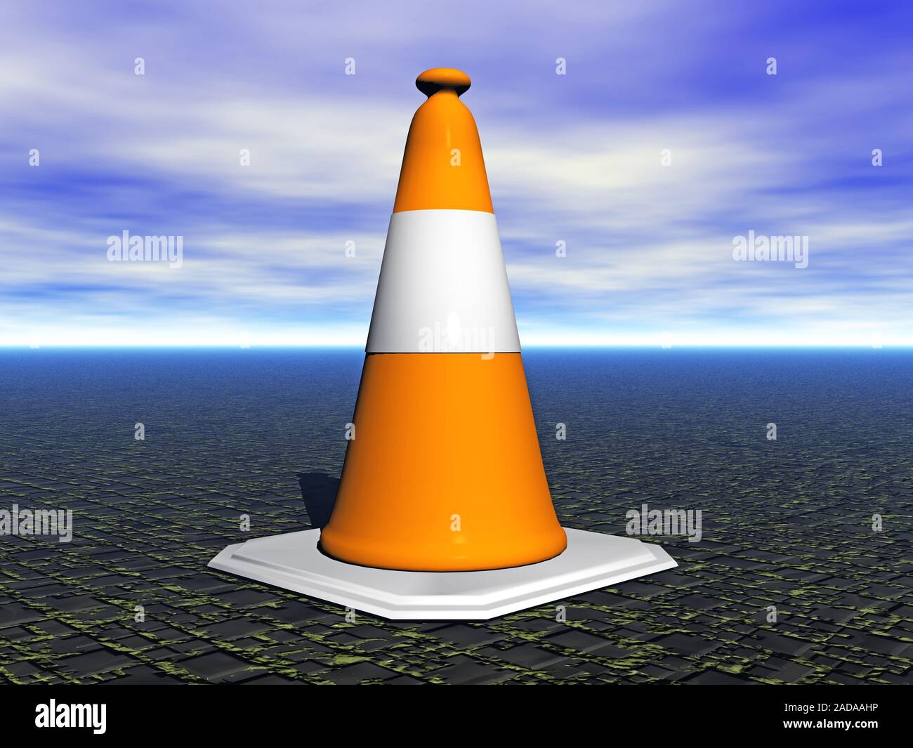 Orange pylon hires stock photography and images Alamy