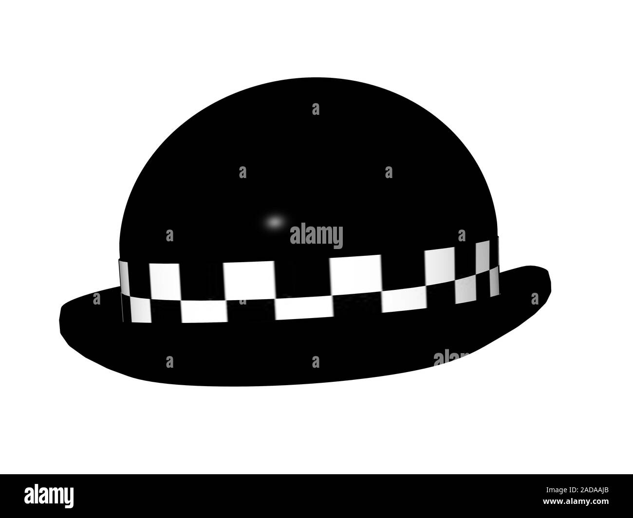 English police hat as a melon Stock 