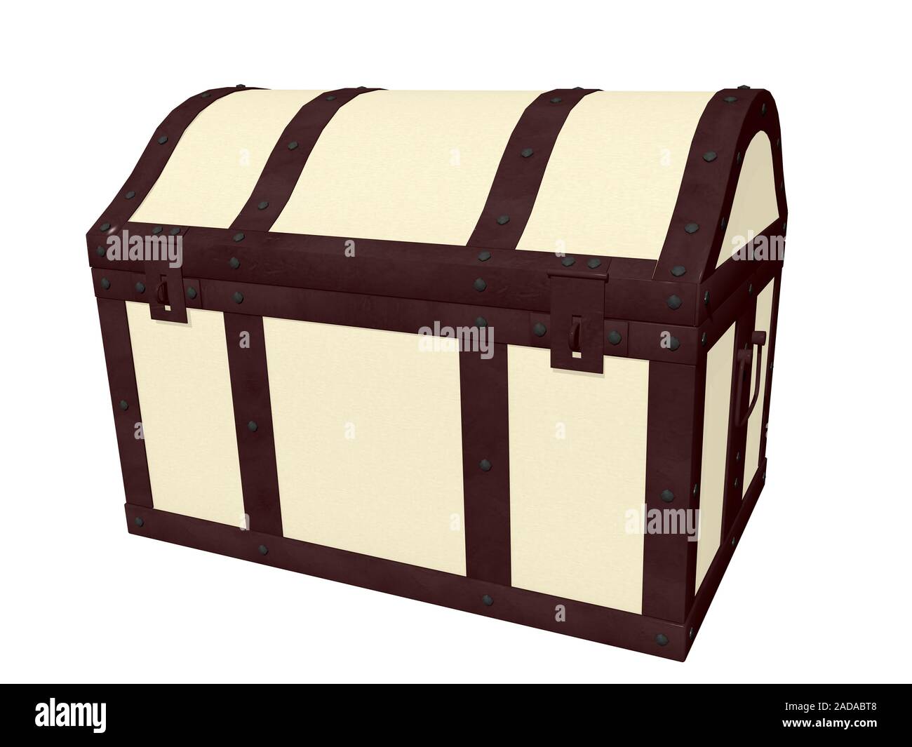 heavy wooden chest Stock Photo Alamy