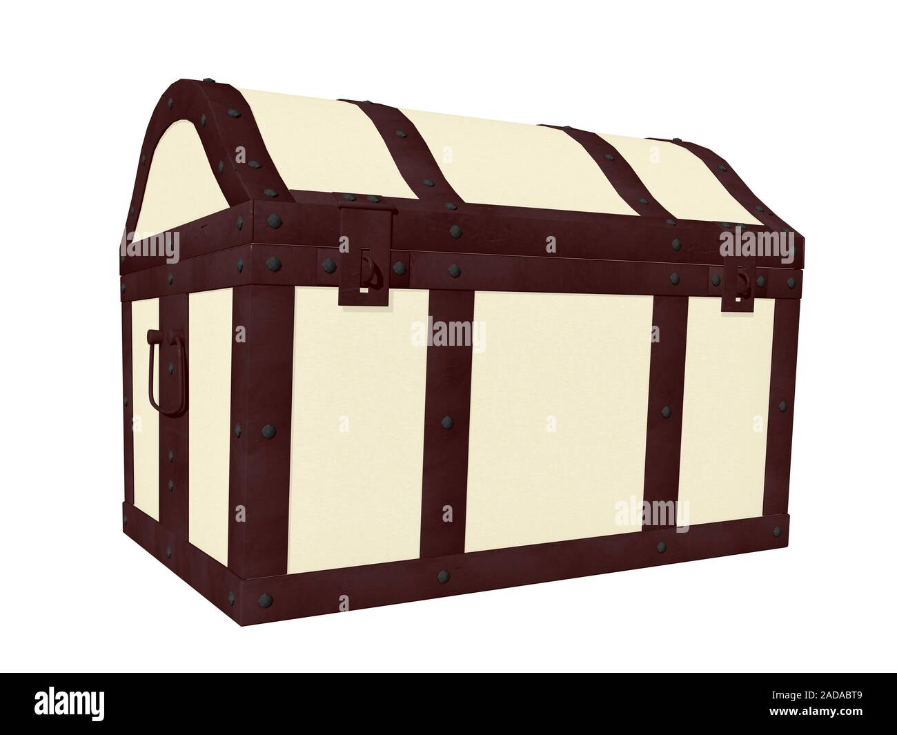 heavy wooden chest Stock Photo Alamy