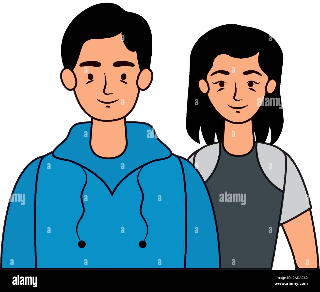 young lovers couple avatars characters Stock Vector Image & Art - Alamy