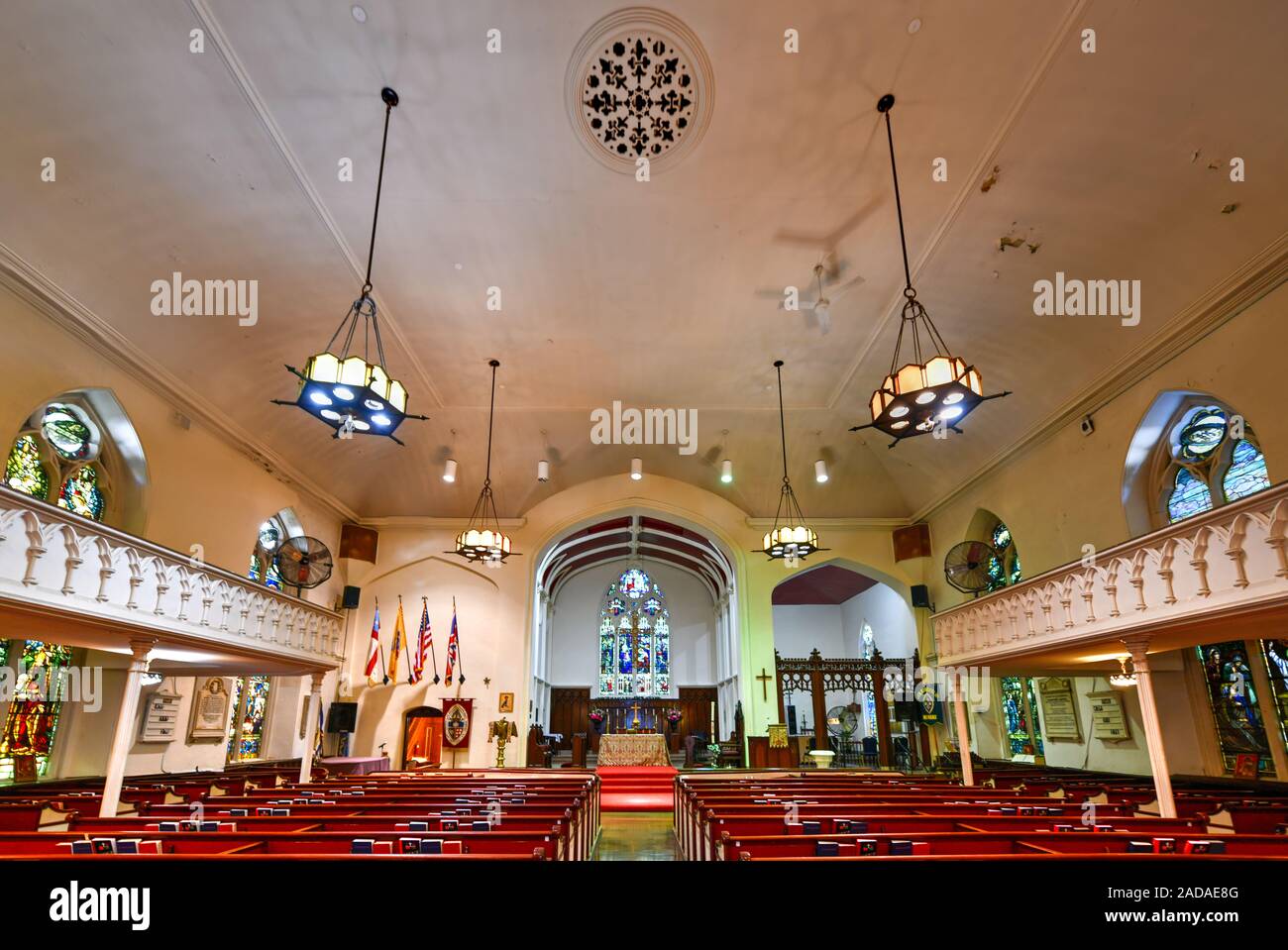 Newark, NJ - Sept 21, 2019: Trinity & St. Philip's Cathedral is a historic church at Broad and Rector Streets in Newark, Essex County, New Jersey. It Stock Photo